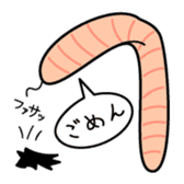 The bald earthworm sticker #167257
