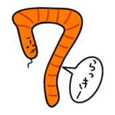 The bald earthworm sticker #167258