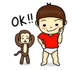 A small child contact ledger sticker #167467