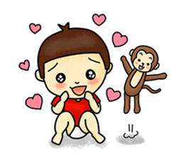 A small child contact ledger sticker #167472