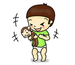 A small child contact ledger sticker #167489