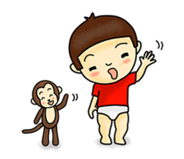 A small child contact ledger sticker #167497