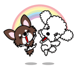 UG U+x+U DOGS (Chihuahua and Poodle) sticker #167659