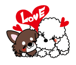 UG U+x+U DOGS (Chihuahua and Poodle) sticker #167664