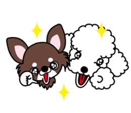 UG U+x+U DOGS (Chihuahua and Poodle) sticker #167669