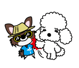 UG U+x+U DOGS (Chihuahua and Poodle) sticker #167693