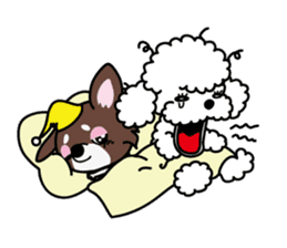 UG U+x+U DOGS (Chihuahua and Poodle) sticker #167694