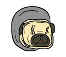 Pugsaku sticker #167928