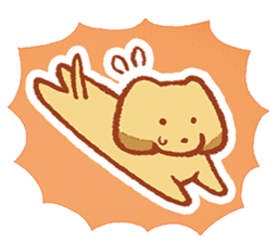 I Love My Dog dachshund sticker #168510