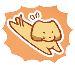I Love My Dog dachshund sticker #168510