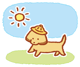I Love My Dog dachshund sticker #168527