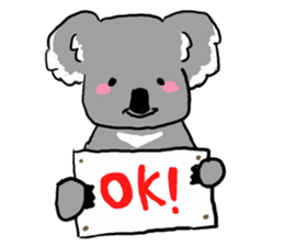 A stuffed koala "kala" sticker #168704