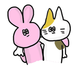 Cat&Rabbit sticker #168806