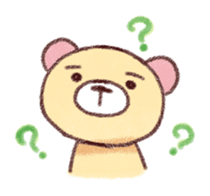 Lovable bear on peaceful day sticker #169554