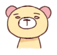 Lovable bear on peaceful day sticker #169574