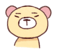 Lovable bear on peaceful day sticker #169575