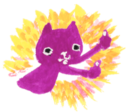Colorful cats - Emotions - sticker #169872