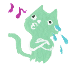 Colorful cats - Emotions - sticker #169874