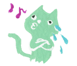 Colorful cats - Emotions - sticker #169874