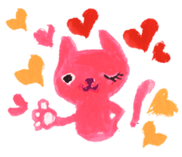 Colorful cats - Emotions - sticker #169888