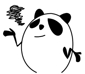 Panda-like creature sticker #170331