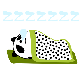 Panda-like creature sticker #170339