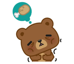 Coffee Bear sticker #171019