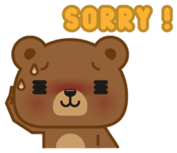 Coffee Bear sticker #171024