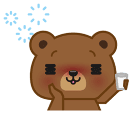 Coffee Bear sticker #171030