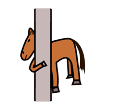 Everyday horse sticker #171146