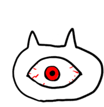 Monoeye cat sticker #171187