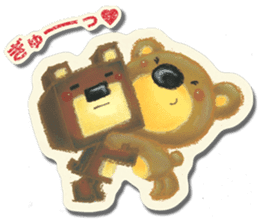 Shikakuma-chan and Marukuma-chan sticker #171236