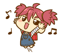 Momo-chan diary sticker #172107