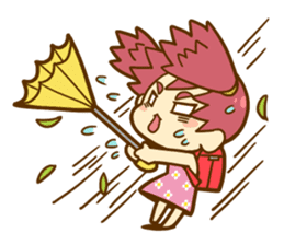 Momo-chan diary sticker #172112