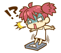 Momo-chan diary sticker #172118