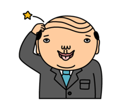 Daily life of middle-aged man sticker #172244