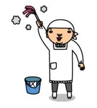 Daily life of middle-aged man sticker #172268