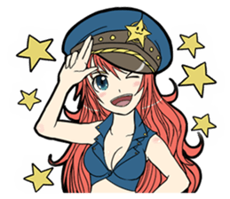 Military Girls sticker #172585