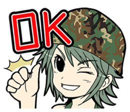 Military Girls sticker #172586