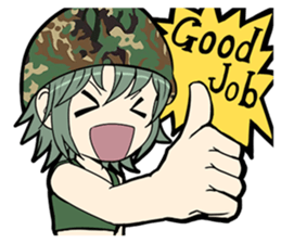 Military Girls sticker #172595