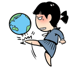 angry girl sticker #172731