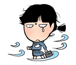 angry girl sticker #172736