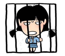 angry girl sticker #172739