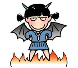 angry girl sticker #172744