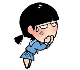 angry girl sticker #172745