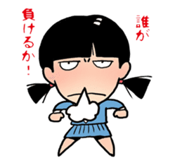 angry girl sticker #172760