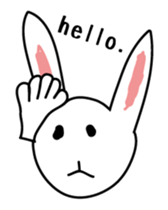 Professor Morris & a stuffed rabbit. sticker #173762