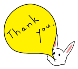 Professor Morris & a stuffed rabbit. sticker #173795