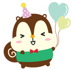 Squly & Friends: Party sticker #174001