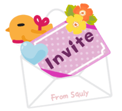 Squly & Friends: Party sticker #174009